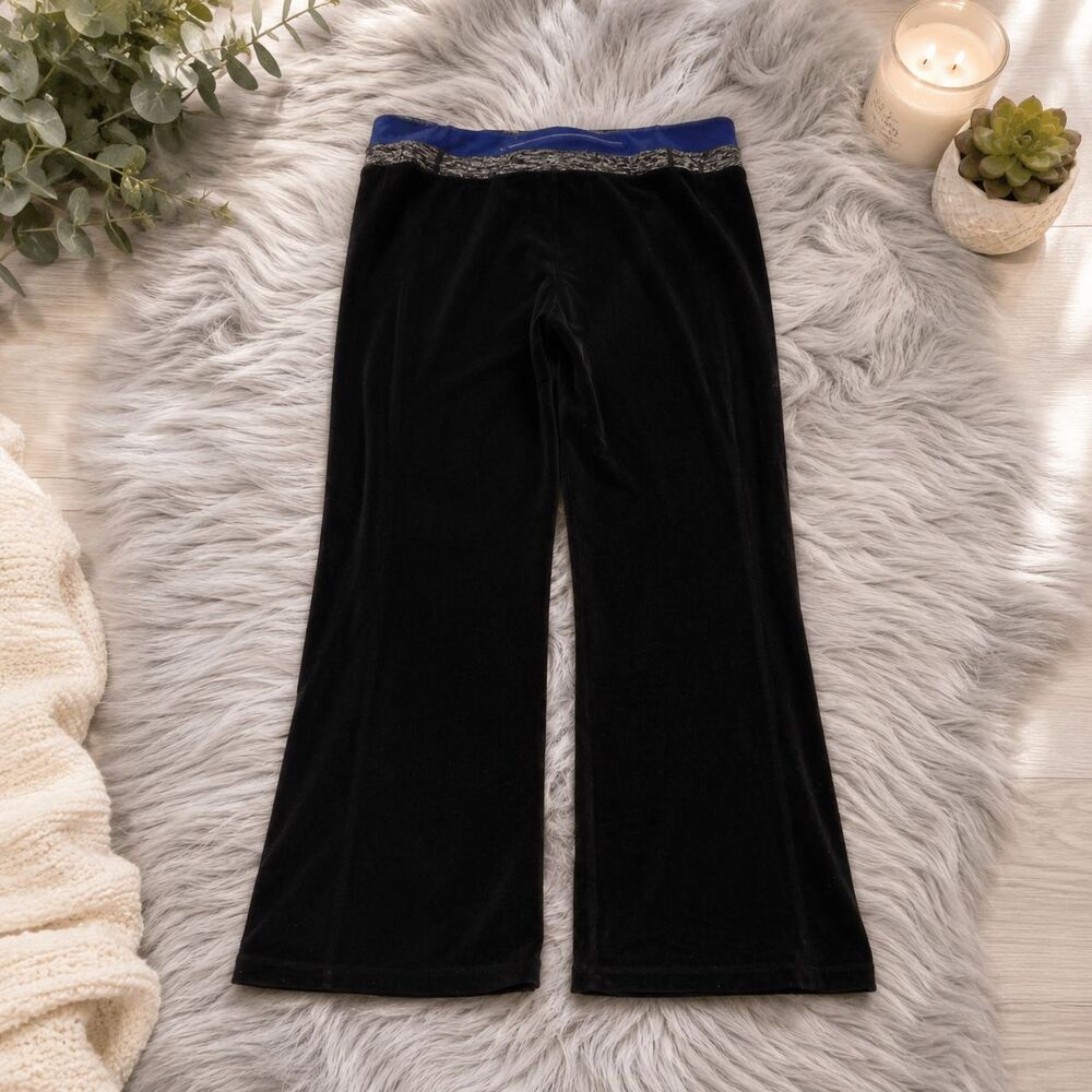 Tangerine Women's Black  Activewear Lounge Pants Royal Blue Waist M